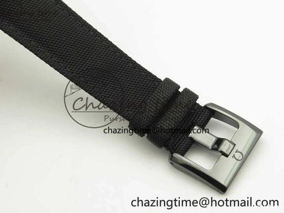 0318 Premium Speedmaster “Dark Side of The Moon” Real Ceramic OMF 1:1 Best Edition on Nylon Strap A 7977